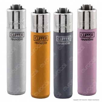 Clipper Micro Metallic IV - Serie da 4 accendini