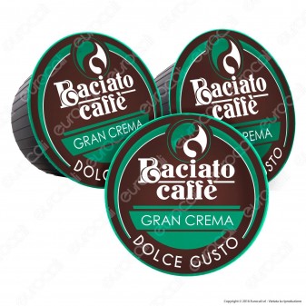 80 Capsule Baciato Caffè Gran Crema Cialde Compatibili Nescafè Dolce Gusto