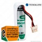 Saft Batteria Al Litio 3,6V LS 14500 Stilo AA con Connettore Compatibile Antifurto Tecnoalarm - Batteria Singola