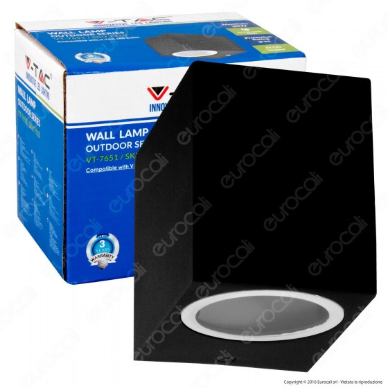 V-Tac VT-7651 Portalampada Wall Light da Muro per Lampadine GU10 - SKU 7510