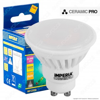 Imperia Ceramic Pro Lampadina LED GU10 9W Faretto Spotlight