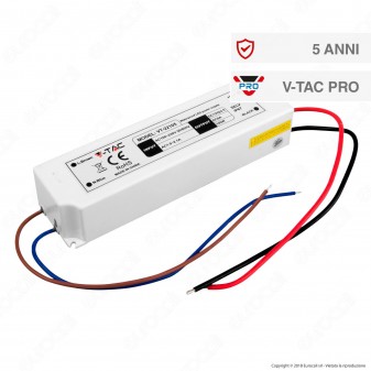 V-Tac PRO VT-22105 Alimentatore 100W Impermeabile IP67 a 1 Uscita con Cavi a Saldare - SKU 3251