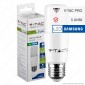 V-Tac PRO VT-237 Lampadina LED E27 8W Tubolare T37 Chip Samsung - SKU 144 / 145 / 146