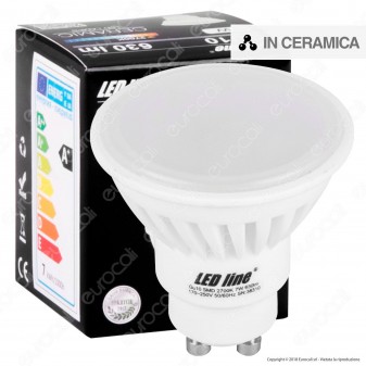 LED Line Lampadina LED GU10 7W Faretto Spotlight in Ceramica