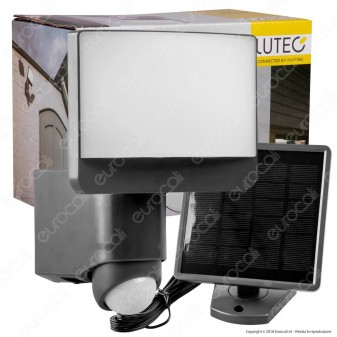 Lutec Sunshine Faretto LED 7,5W a Batteria con Carica Solare e Sensore di Movimento - mod. 6925601345