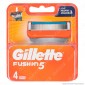 Gillette Fusion5 Ricarica di 4 Testine per Tutti i Rasoi Gillette Fusion5