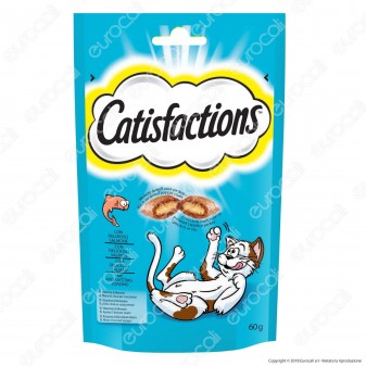 Catisfactions Snack al Salmone per Gatti - Confezione 60g