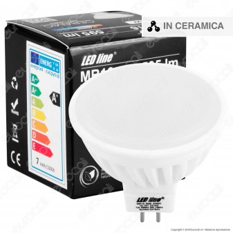 LED Line Lampadina LED GU5.3 (MR16) 7W Faretto Spotlight in Ceramica - mod. 245480 / 245534