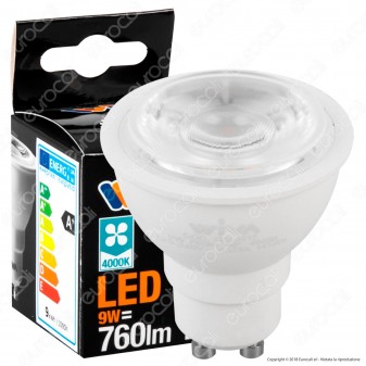 Wiva Lampadina LED GU10 9W Faretto Spotlight - mod. 12100416 / 12100417 / 12100418