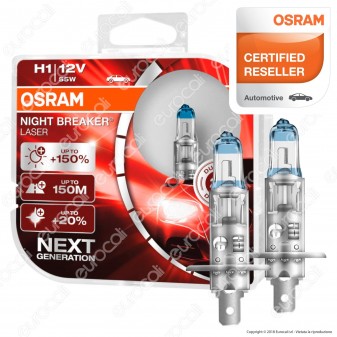 Osram Night Breaker Laser - 2 Lampadine H1
