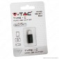 V-Tac VT-5149 Adattatore Singolo da Micro USB a Tipo C Colore Nero - SKU 8471