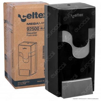 Celtex Megamini Black Dispenser per Sapone Lavamani - Colore Nero
