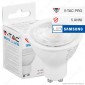 V-Tac PRO VT-291 Lampadina LED GU10 8W Faretto Spotlight Chip Samsung 38° - SKU 875 / 876 / 877