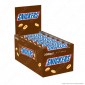 Snickers Snack con Arachidi Croccanti e Caramello Ricoperto di Cioccolato - Box con 24 Barrette da 50g