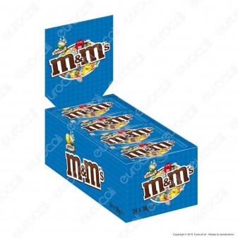 M&M's Crispy Confetti con Cereali Ricoperti di Cioccolato - Box con 24 Bustine da 45g