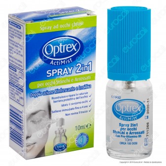 Optrex ActiMist Spray 2in1 Per Occhi Stanchi e Arrossati - Flacone da 10ml