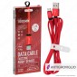 V-Tac VT-5341 Ruby Series USB Data Cable Micro USB Cavo in Corda Colore Rosso 1m - SKU 8497