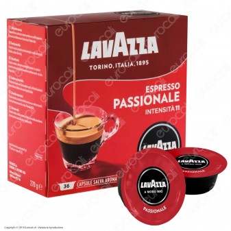 36 Capsule Caffè Lavazza Espresso Passionale - Cialde Originali Lavazza A Modo Mio