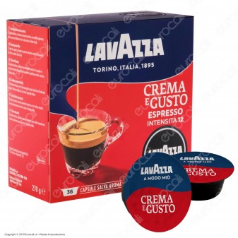 36 Capsule Caffè Lavazza Espresso Crema e Gusto - Cialde Originali Lavazza A Modo Mio