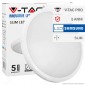 V-Tac PRO VT-12S Plafoniera LED 12W Slim Forma Circolare Colore Bianco Chip Samsung - SKU 935 / 936