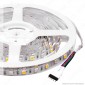 V-Tac Striscia LED 5050 Multicolore RGB+W 60 LED/metro - Bobina da 5 metri - SKU 2553 / 2552 / 2159