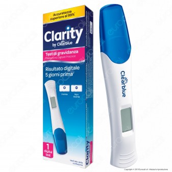 [EBAY] Clarity Test di gravidanza con Rilevazione Digitale Precoce - Confezione da 1 Test