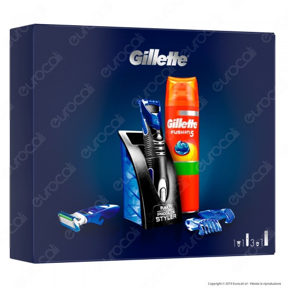 [EBAY] Gillette Styler Set Regalo Con Styler E Gel Da Barba Fusion5 Sensitive   - 1