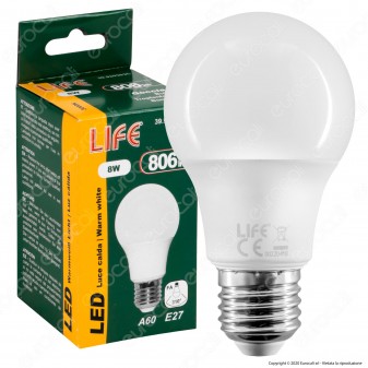 Life Lampadina LED E27 8W Bulb A60