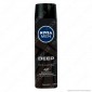 Nivea Men Deep Deodorante Spray 48h Dry &amp; Clean Feel con Carbone Attivo - Flacone da 150ml