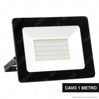 Sure Energy Faro LED SMD 100W IP65 Ultrasottile Colore Nero - mod. T210