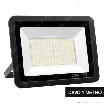 Sure Energy Faro LED SMD 200W IP65 Ultrasottile Colore Nero - mod. T238
