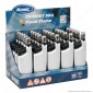 Atomic Chimney BBQ Accendigas Multiuso Maxi Elettronico Ricaricabile Colore Argento - Box da 25 Accendini