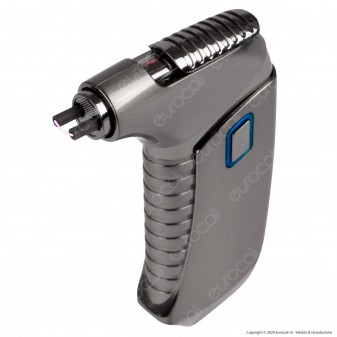 Cozy ARC Pipe Lighter Accendino USB Ricaricabile in Metallo con Arco al Plasma per Pipa Confezione Regalo