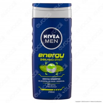 Nivea Men Doccia Shampoo Energy - Flacone da 250 ml