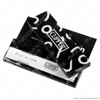 PROV-A00185002 - Cartine Clipper Nere Corte 1¼ - Scatola da 25 Libretti