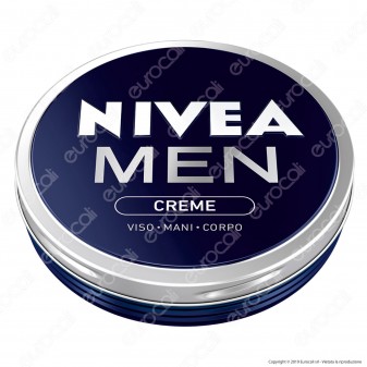 Nivea Men Crema Idratante Viso - Mani - Corpo - Confezione da 75ml