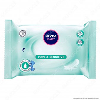 Nivea Baby Pure & Sensitive Salvietine Detergenti - Confezione da 63pz