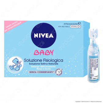 Nivea Baby Soluzione Fisiologica Soluzione Salina Naturale - Confezione da 24pz da 5ml