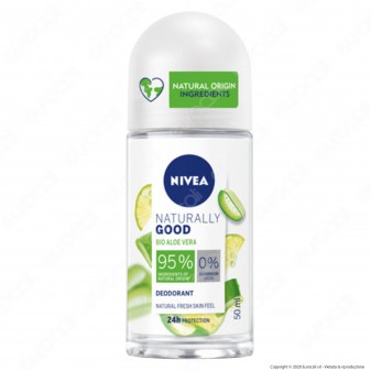 Nivea Naturally Good BIO Aloe Vera Deodorante Roll-on - Flacone da 50ml