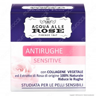 Acqua alle Rose Crema Viso Antirughe Sensitive - Confezione da 50ml