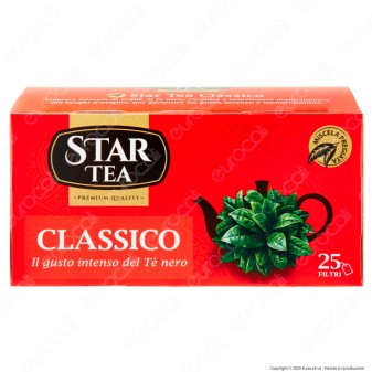 Star Tea Tè Nero Classico Miscela Pregiata - Confezione da 25 Filtri