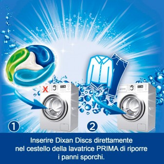 Dixan Duo Caps Classico Detersivo in Capsule per Lavatrice Maxi Scorta - Confezione da 112 Pastiglie