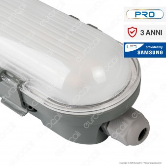 V-Tac Pro VT-60018 Tubo LED Plafoniera 18W Lampadina 600mm Impermeabile - SKU 20209 / 20208