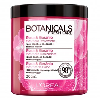 L'Oréal Paris Botanicals Fresh Care Maschera Ravvivante con Rosa e Geranio - Flacone da 400ml