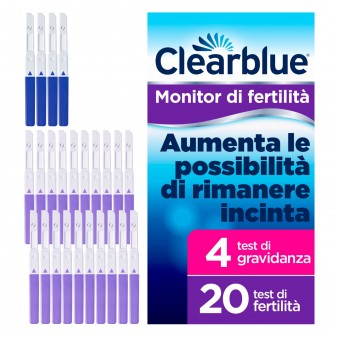 Clearblue Stick per Controllo della Fertilità e della Gravidanza per Monitor Touch Screen - Confezione da 24 Stick