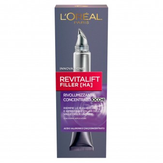 L'Oréal Paris Revitalift Filler [HA] Crema Contorno Occhi Concentrata Rivolumizzante con Acido Ialuronico