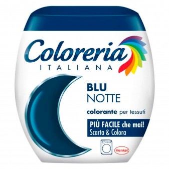 Grey Coloreria Italiana Colorante per Tessuti per Lavatrice Colore Blu Notte - Confezione Monodose