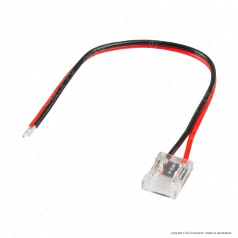 V-Tac Connettore Flessibile per Strisce LED COB di Larghezza 10mm da 2 Pin a Cavi a Saldare - SKU 2665