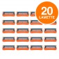 Gillette Fusion Lamette di Ricambio con 5 Lame per Rasoio Uomo - Confezione da 20 