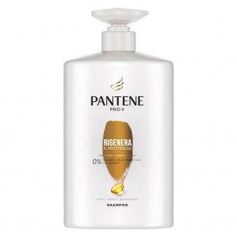 Pantene Pro-V Rigenera e Protegge Shampoo per Capelli Danneggiati - Flacone da 1 Litro